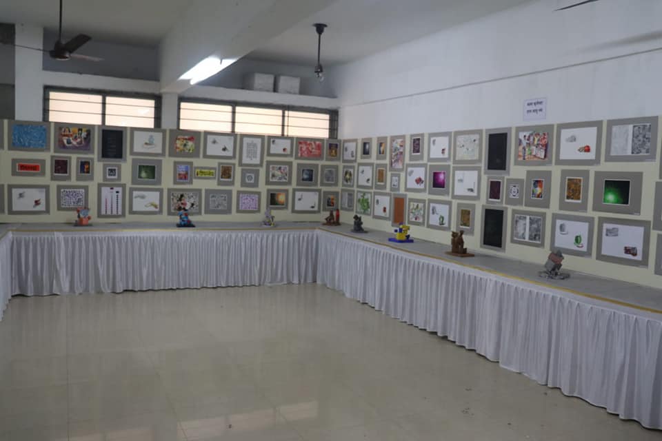 Inauguration of district level inter-school painting competition and annual art exhibition